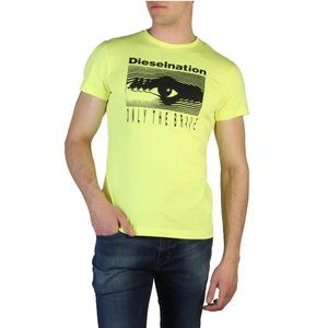 DIESEL T-DIEGO_J4 Yellow Mens T-Shirt
